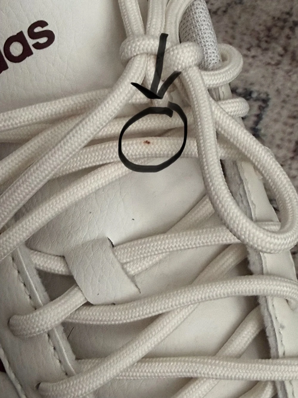 Adidas Womens Vl Court Bold Sneaker Cream & Burgundy Platform Sneakers